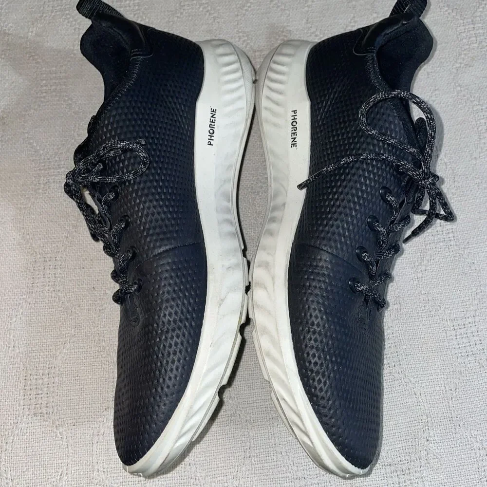 Ecco Men’s Athletic Sneakers Size 13.5 M Black Leather Atleisure Outdoors